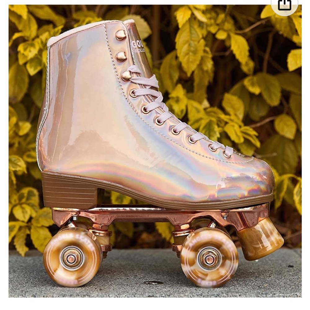 Rose Gold Roller skates